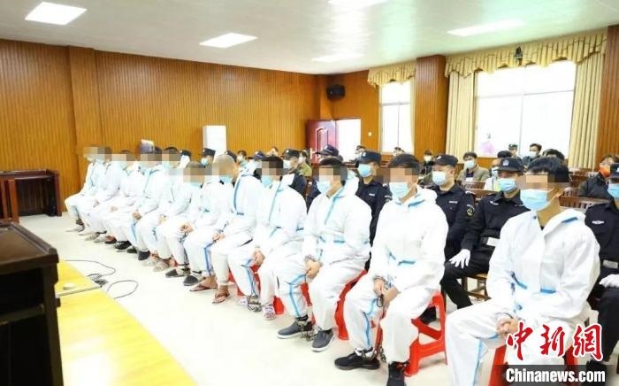 圖為庭審現(xiàn)場?！|蘭法院 攝