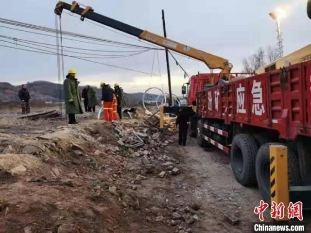 救援現(xiàn)場(chǎng)。 現(xiàn)場(chǎng)工作人員 供圖