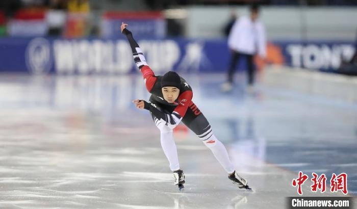 高亭宇在比賽中。圖片來(lái)源：黑龍江省體育局。