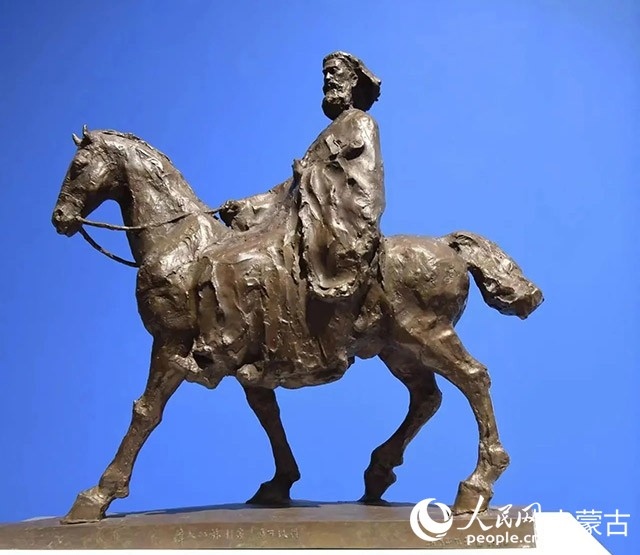 吳為山作品《馬可波羅》。人民網記者 富麗娟攝