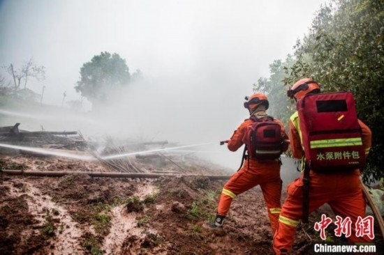 演練現(xiàn)場(chǎng)。瀘州消防供圖