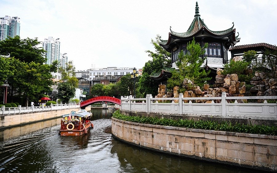 2022年7月19日拍攝的廣州永慶坊一角。新華社記者 鄧華 攝