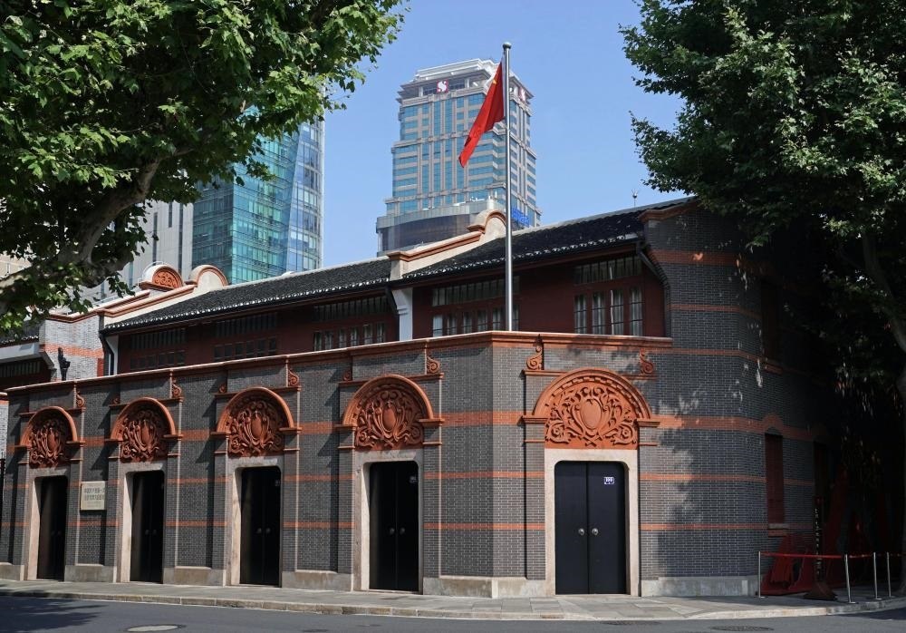 2023年6月9日拍攝的中共一大會址外景。新華社記者 劉穎 攝