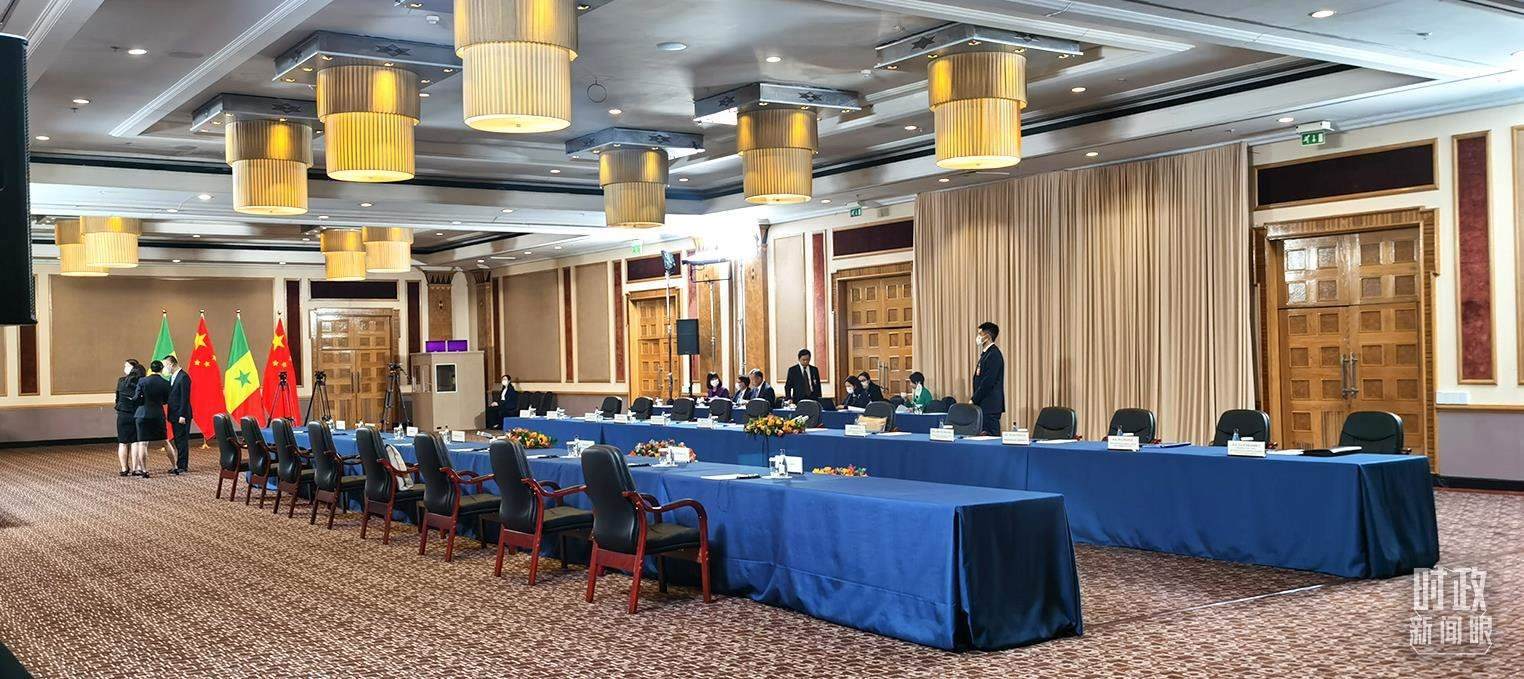 △23日下午，4場(chǎng)會(huì)見(jiàn)在這里舉行。（總臺(tái)央視記者郭鴻拍攝）