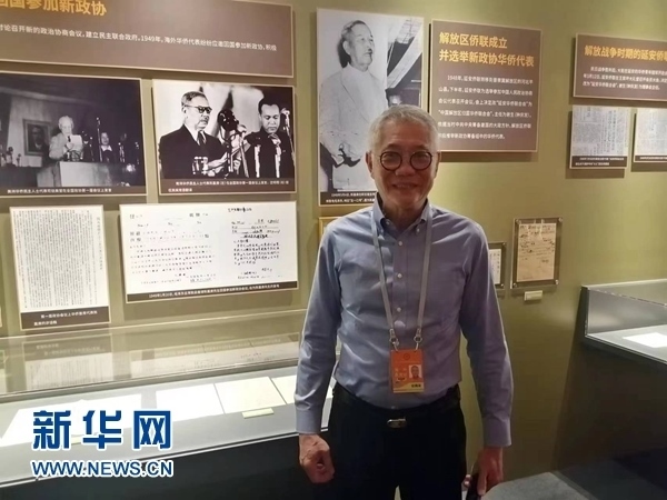 印尼廣東社團(tuán)聯(lián)合總會(huì)總主席張錦泉。新華網(wǎng)記者 侯強(qiáng) 攝