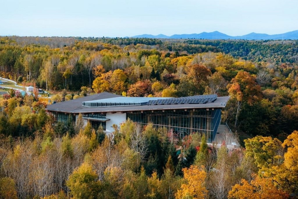 園區(qū)在多棟建筑上都安裝有分布式光伏發(fā)電設(shè)施。邱活攝