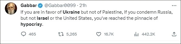 巴以爆發(fā)新沖突后，他再指西方“雙標(biāo)”