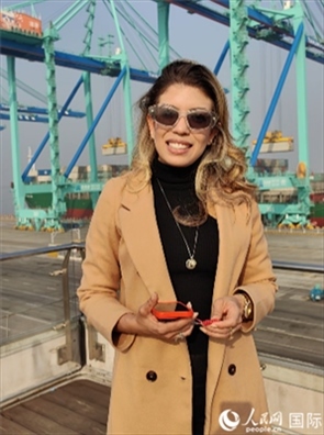 巴西《中北部傳媒集團》記者拉尼艾莉接受采訪。人民網(wǎng)記者 符園園攝