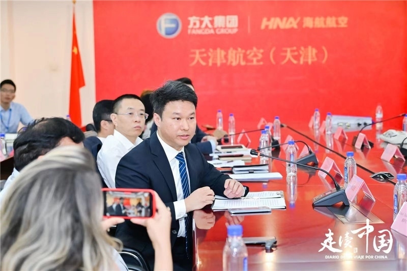 巴航工業(yè)大中華區(qū)商用飛機客戶支援經(jīng)理楊海波。主辦方供圖