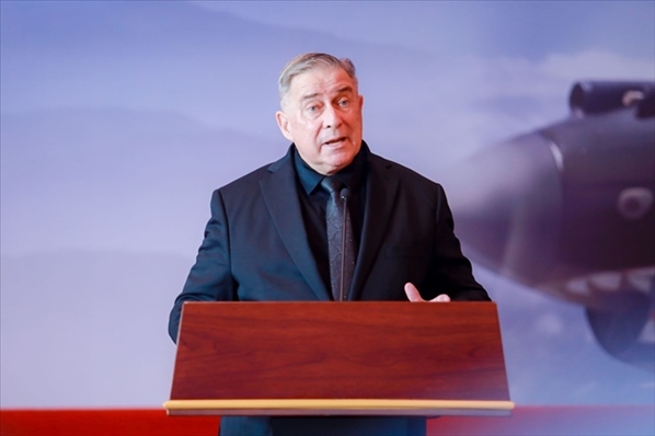 2023年10月30日，美中航空遺產(chǎn)基金會主席杰弗里·格林在中國人民抗日戰(zhàn)爭紀(jì)念館的活動中發(fā)表講話。中國人民對外友好協(xié)會供圖