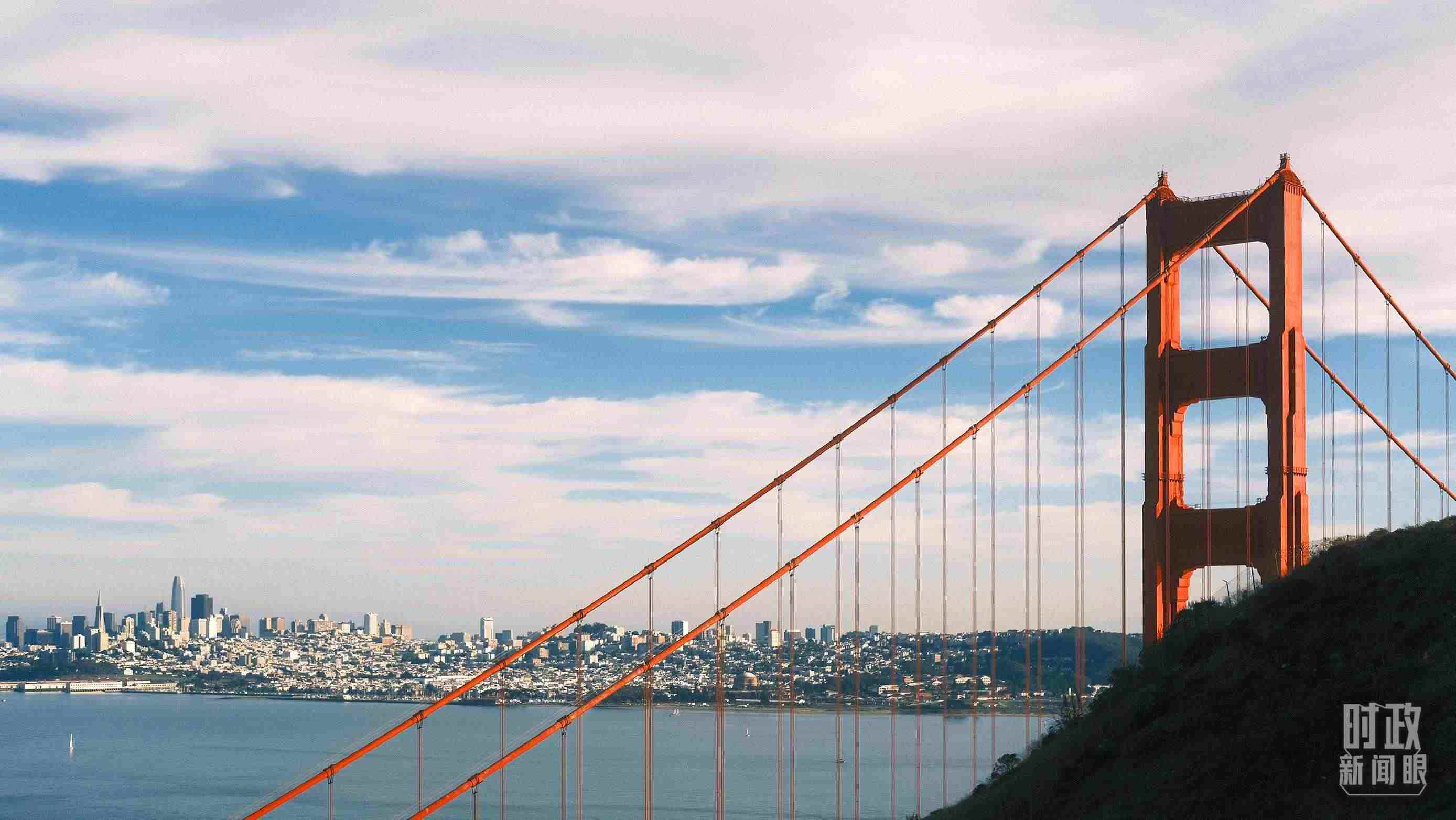 舊金山，金門大橋。（總臺央視記者盧心雨拍攝）