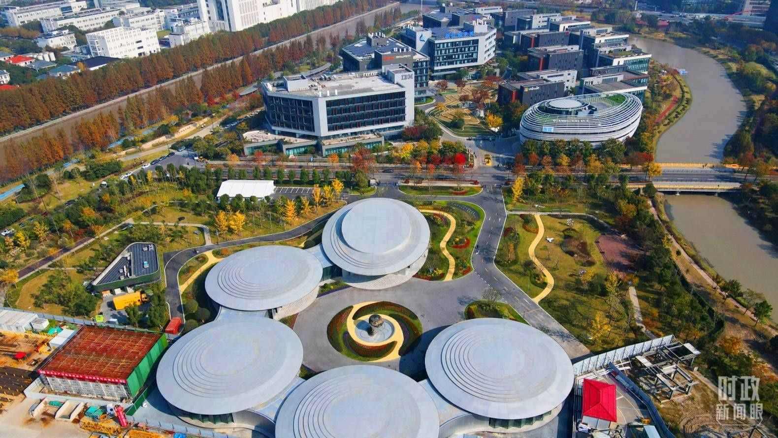 △張江科學(xué)城未來公園。（總臺央視記者范凱拍攝）