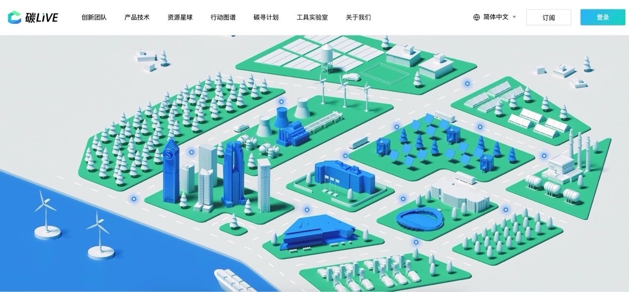 “碳LIVE”社區(qū)網(wǎng)頁截圖。圖片由騰訊公司提供