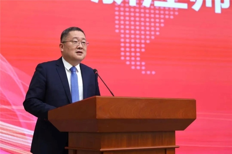 浙江師范大學(xué)黨委書記鄭孟狀致辭。主辦方供圖