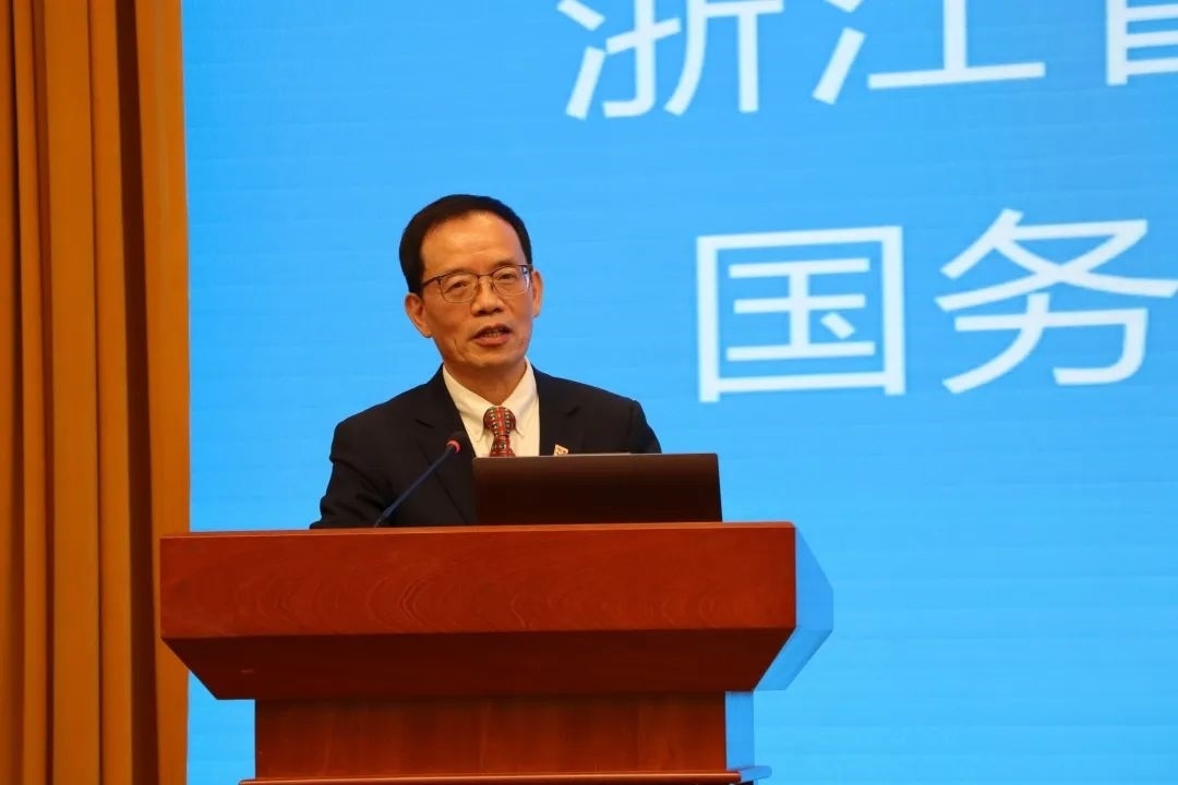 浙江省區(qū)域國別與國際傳播研究智庫聯(lián)盟首席專家、浙江師范大學非洲區(qū)域國別學學部學術委員會常務副主任劉鴻武致辭。主辦方供圖