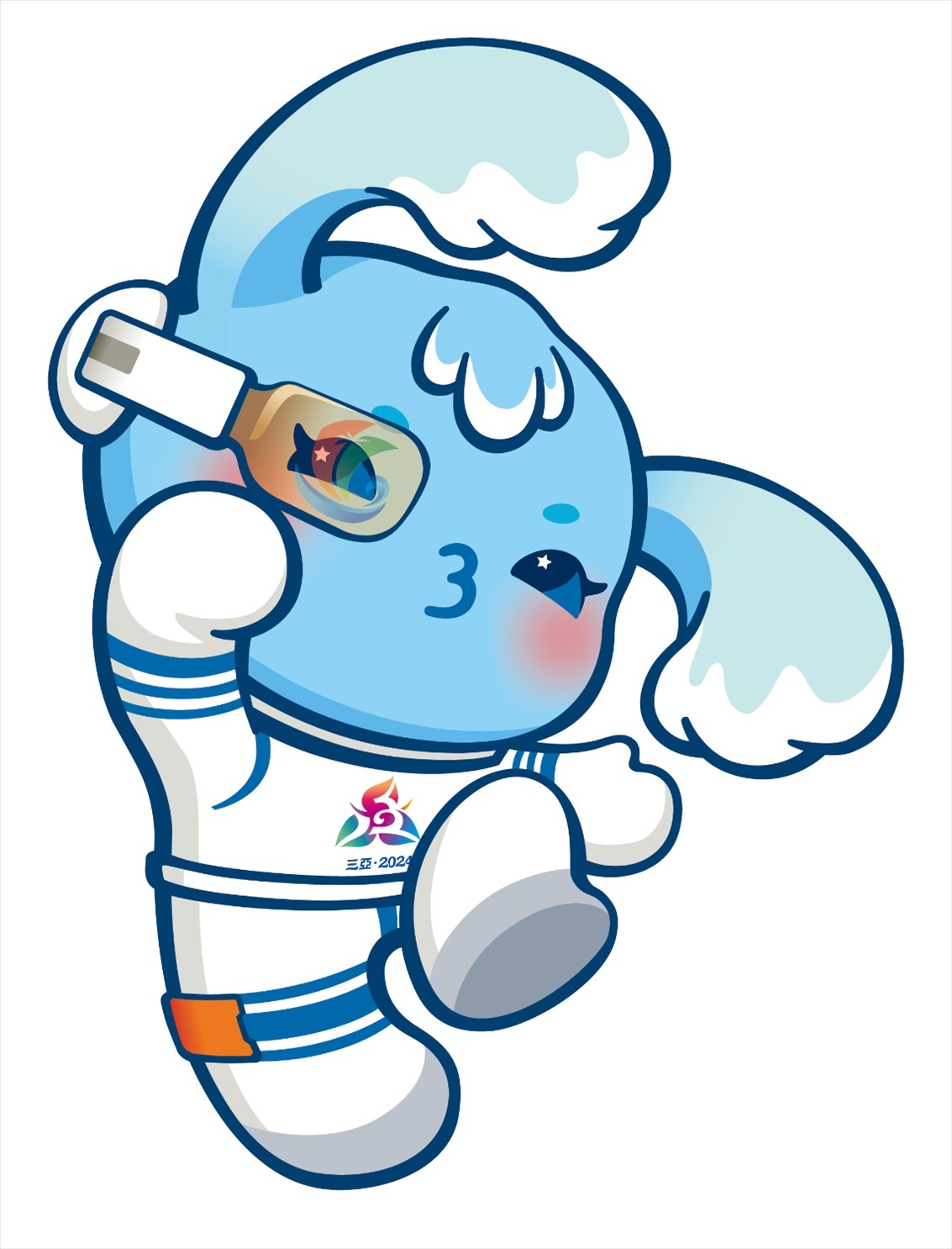 第十二屆全國少數(shù)民族傳統(tǒng)體育運動會吉祥物“吉貝”。第十二屆全國少數(shù)民族傳統(tǒng)體育運動會組委會供圖