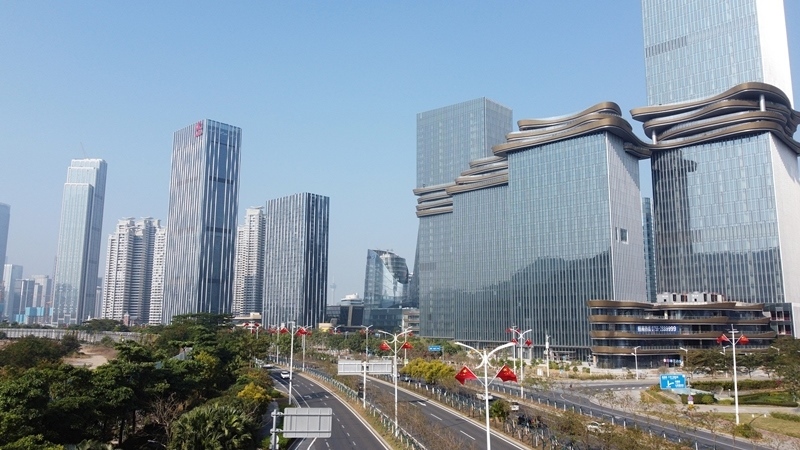 2024年1月1日，廣東珠海，橫琴粵澳深度合作區(qū)樓群。