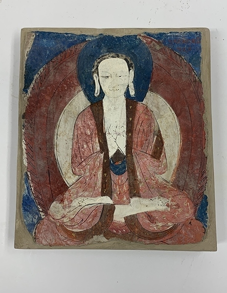 佛像壁畫殘片（暫定名）。國家文物局供圖