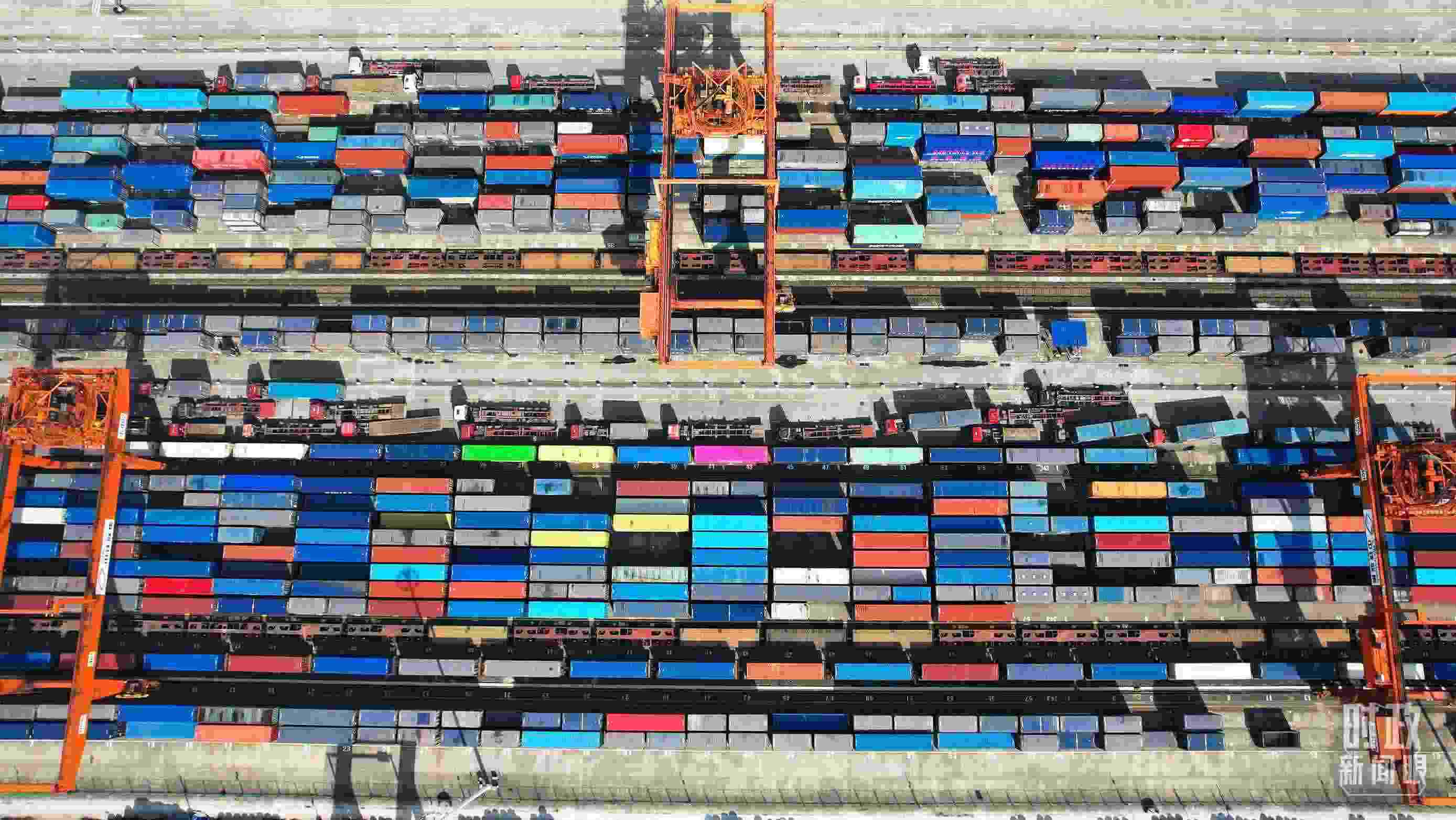 △重慶國(guó)際物流樞紐園區(qū)。（總臺(tái)記者楊洋拍攝）