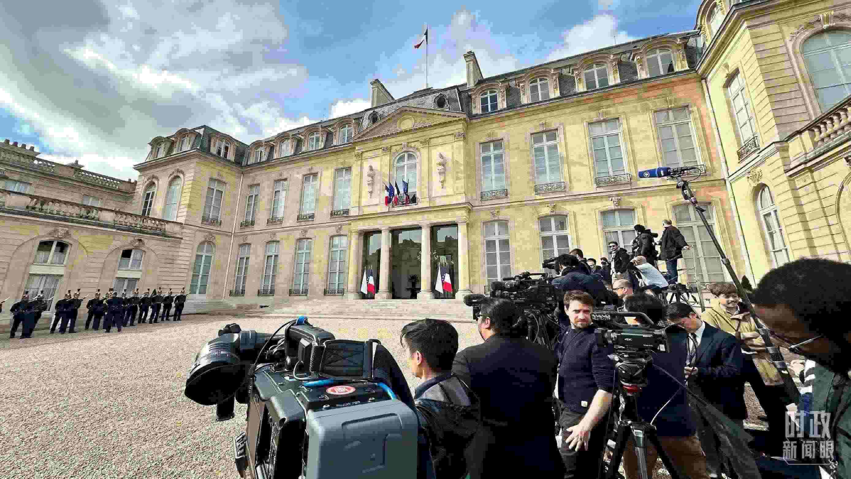 △愛麗舍宮。（總臺央視記者關(guān)舟拍攝）