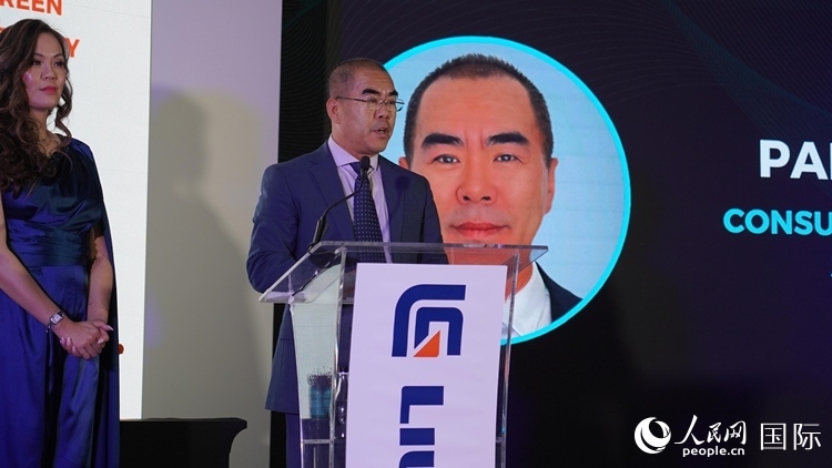 中國(guó)駐約翰內(nèi)斯堡總領(lǐng)事潘慶江發(fā)言致辭。人民網(wǎng) 張茜攝