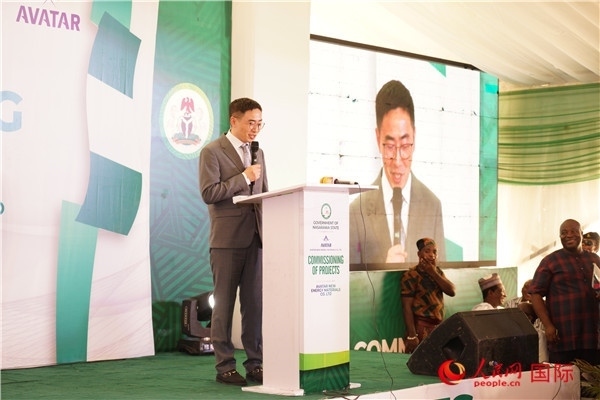 阿凡達(dá)新材料有限公司執(zhí)行董事朱興建致辭。人民網(wǎng)記者 姜宣攝