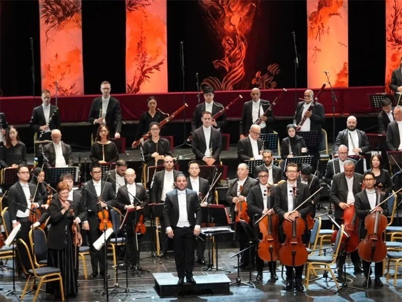 阿爾及爾歌劇院交響樂(lè)團(tuán)演出活動(dòng)現(xiàn)場(chǎng)。蘇州交響樂(lè)團(tuán)供圖