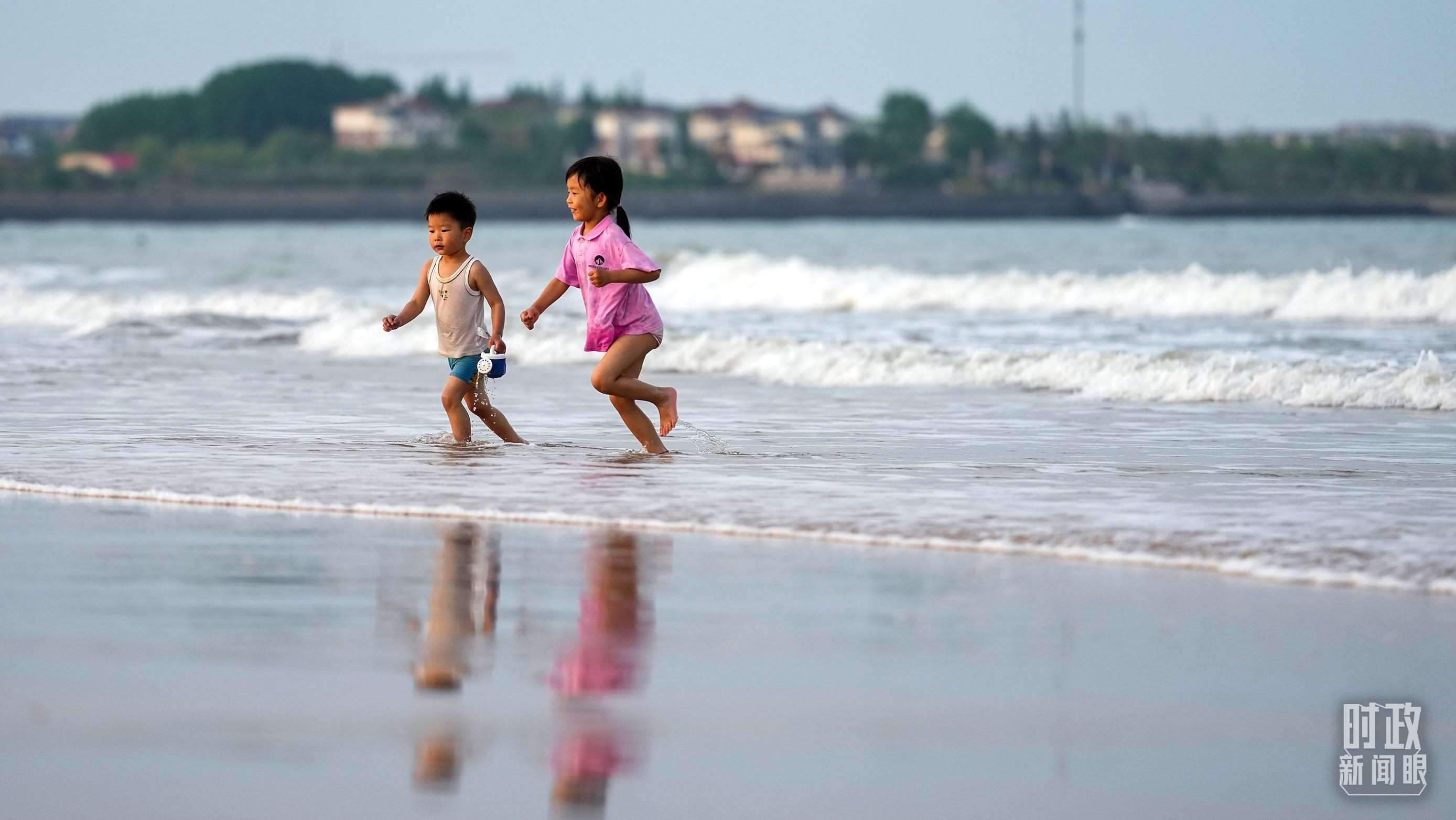 山東日照陽光海岸。（總臺國廣記者李晉拍攝）
