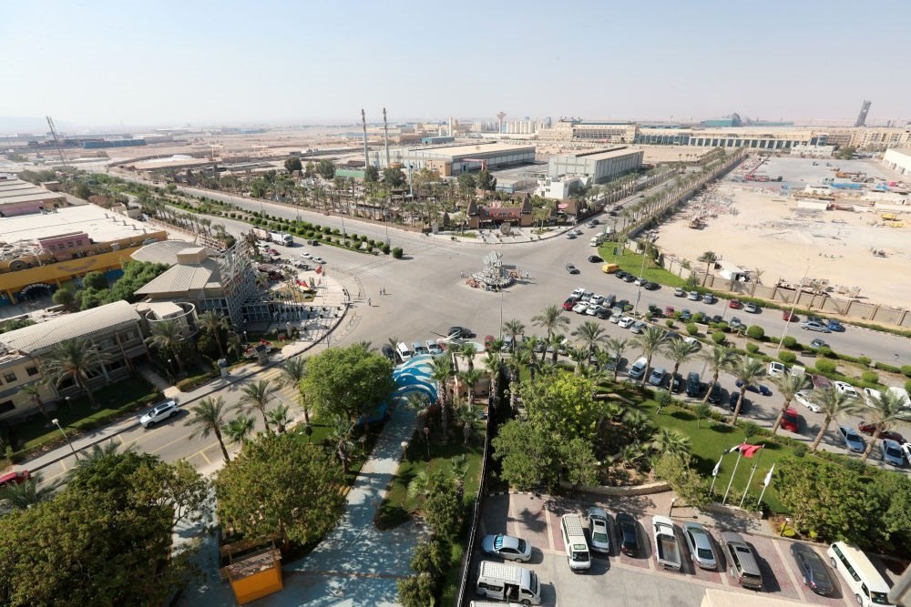 這是2023年8月10日在埃及蘇伊士省拍攝的中埃·泰達蘇伊士經(jīng)貿(mào)合作區(qū)。新華社記者 隋先凱 攝