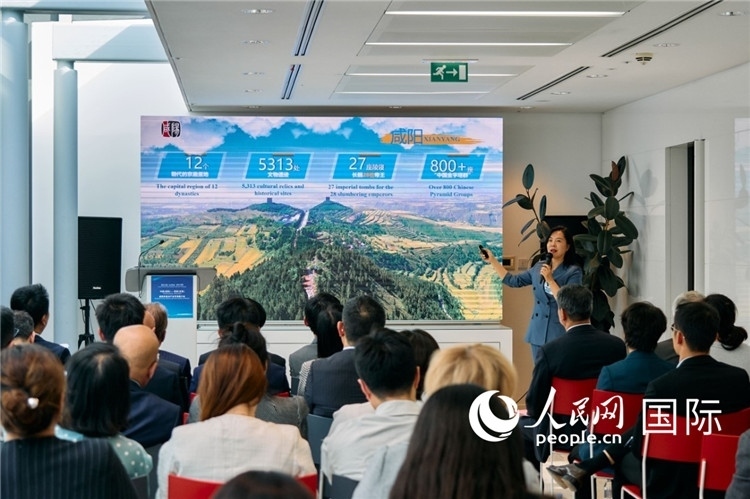 咸陽市招商局局長王苗致辭。