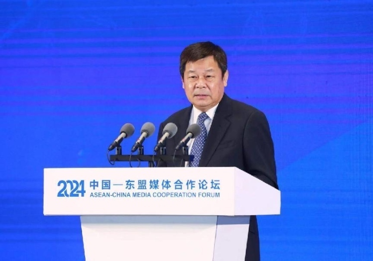 杜占元致辭。中國外文局供圖