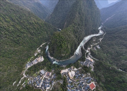 2023年3月10日，云南獨龍江航拍