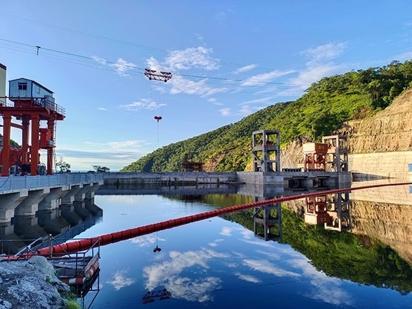 剛果（金）布桑加水電站水庫。中鐵資源集團供圖