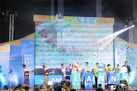 7月9日，2024年蘭納博覽會開幕式在清邁國際會展中心舉行。人民網(wǎng)記者楊一攝