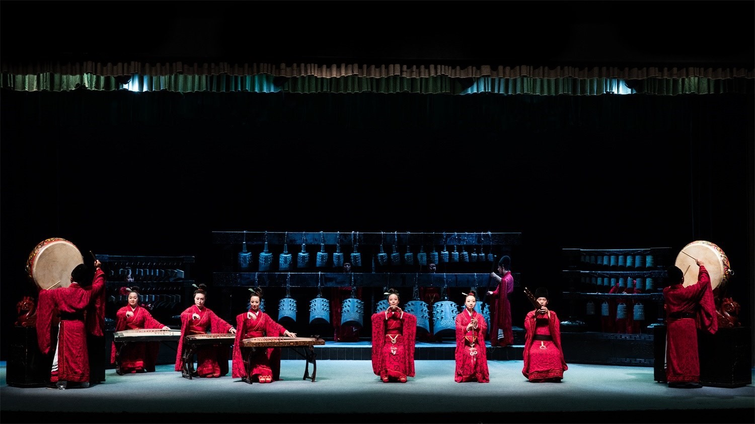 “華夏正聲——中原音樂考古復原展演”現(xiàn)場。河南博物院供圖