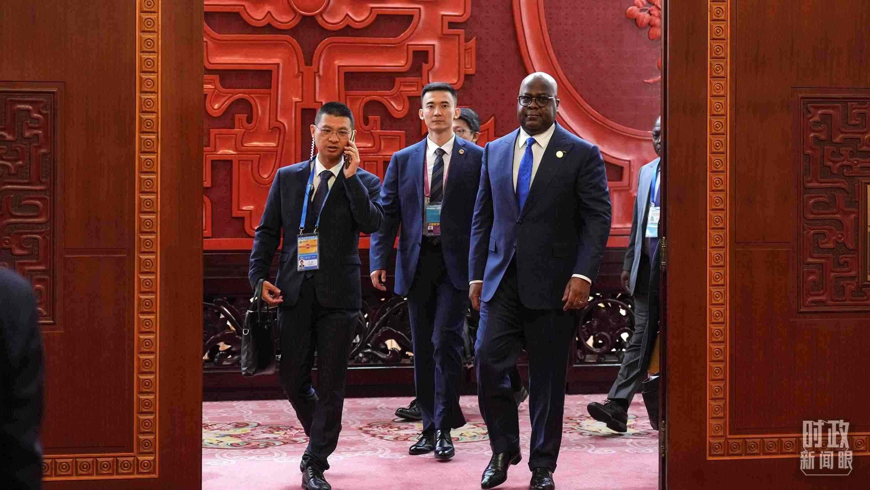 △剛果（金）總統(tǒng)齊塞克迪。（總臺(tái)記者李晉拍攝）