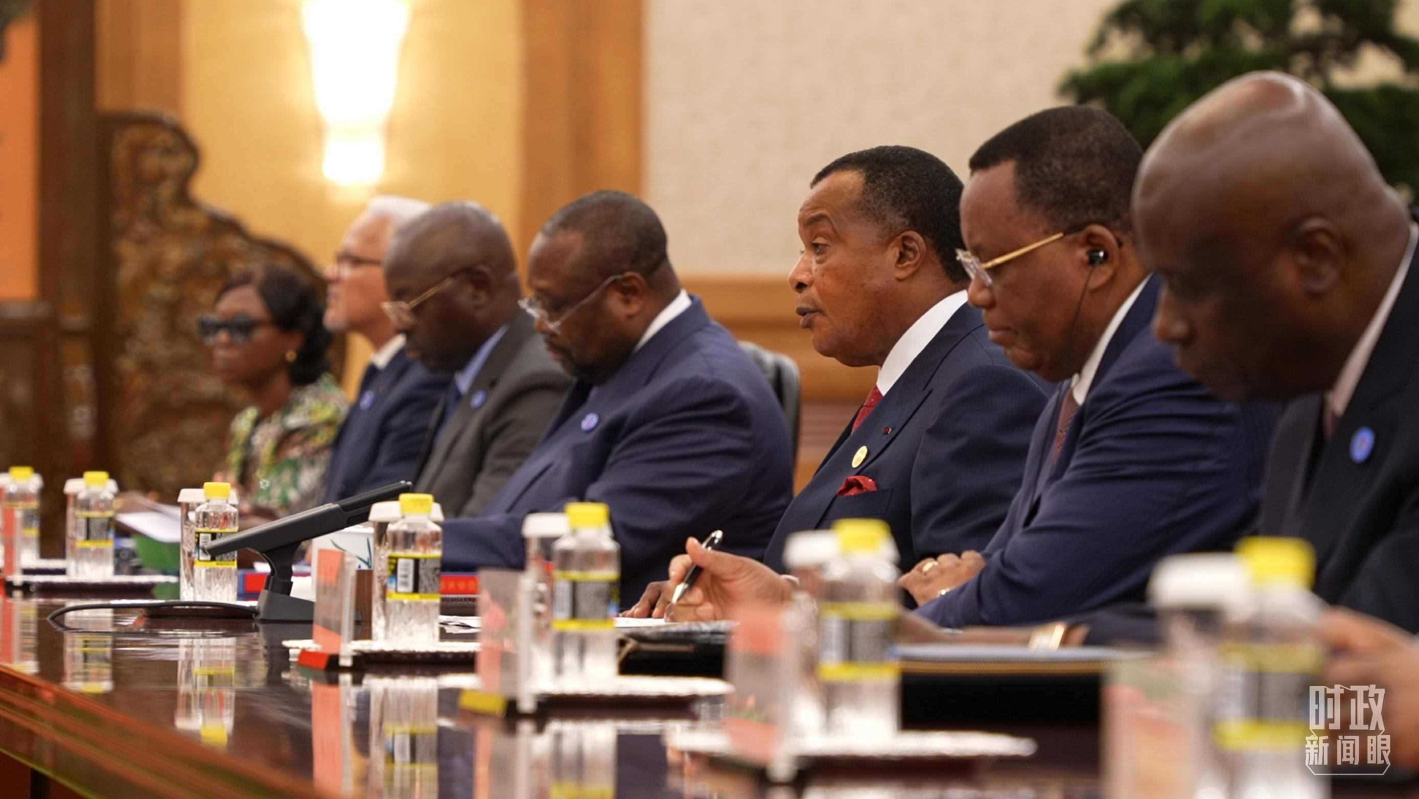 剛果（布）總統(tǒng)薩蘇。（總臺(tái)央視記者蔣碩拍攝）