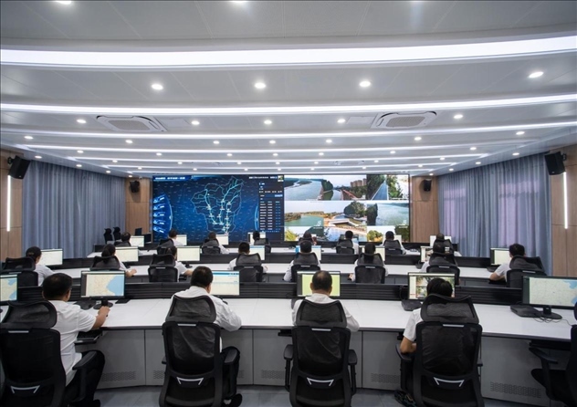 位山灌區(qū)智慧調(diào)度中心 。受訪者供圖