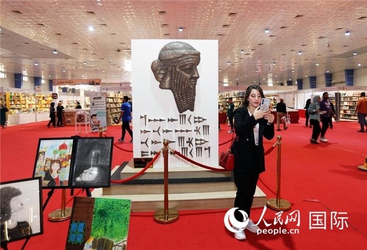 展廳一角。人民網(wǎng)中東中心分社奧馬爾·哈利勒攝