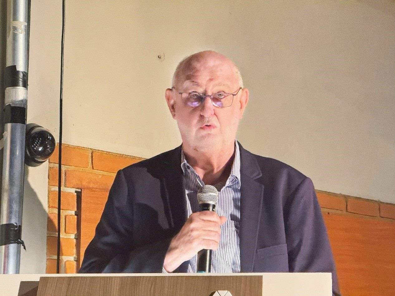 圣保羅州立大學(xué)孔子學(xué)院巴方院長保利諾在活動中致辭。圣保羅州立大學(xué)孔子學(xué)院供圖