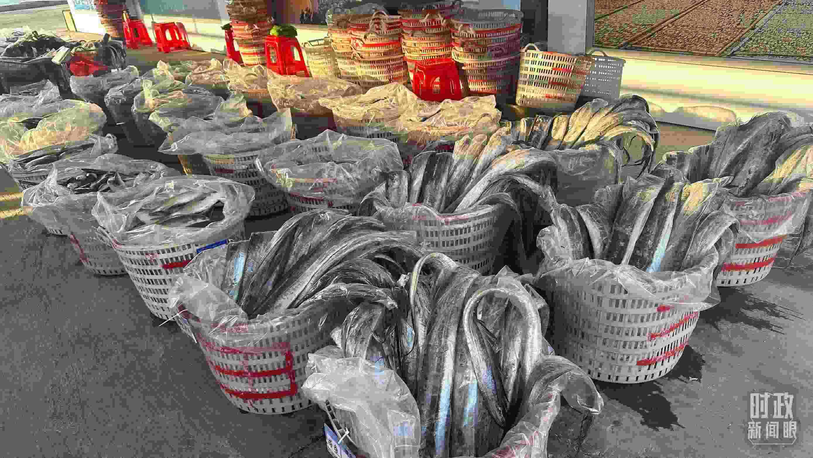 △澳角村的海產(chǎn)品。（總臺央視記者覃思拍攝）