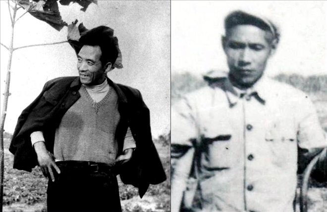 拼版照片：左圖為焦裕祿資料照片；右圖為谷文昌資料照片。