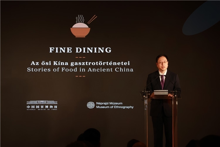 中國國家博物館副館長楊帆致辭。圖片由中國駐匈牙利大使館提供。