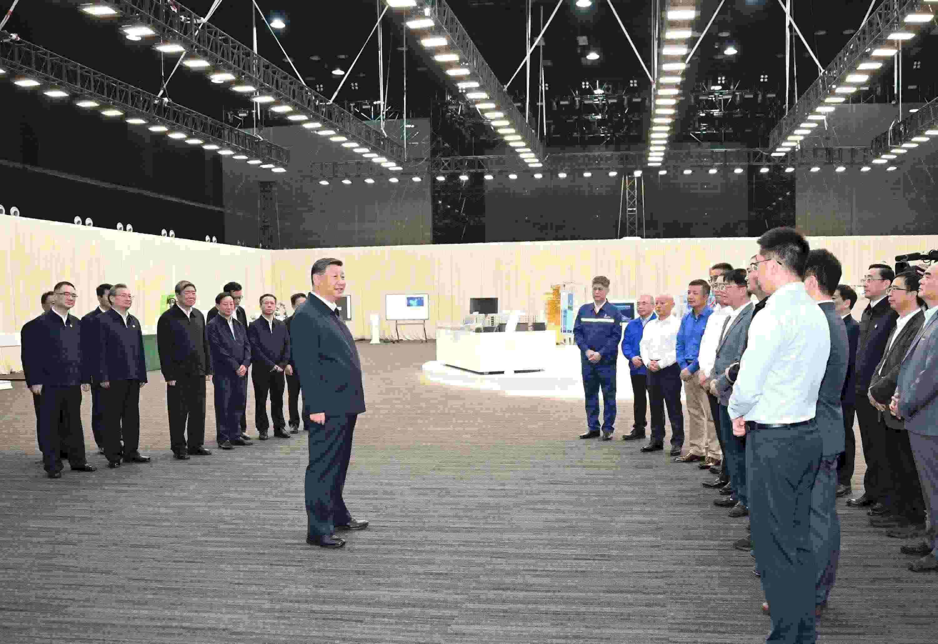 △2024年10月17日，習(xí)近平總書記在安徽省合肥濱湖科學(xué)城考察。