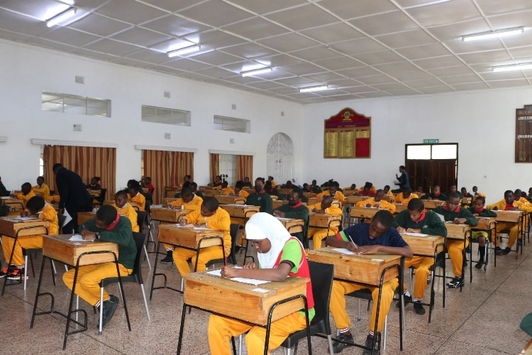 考場現場。埃格頓大學孔子學院供圖