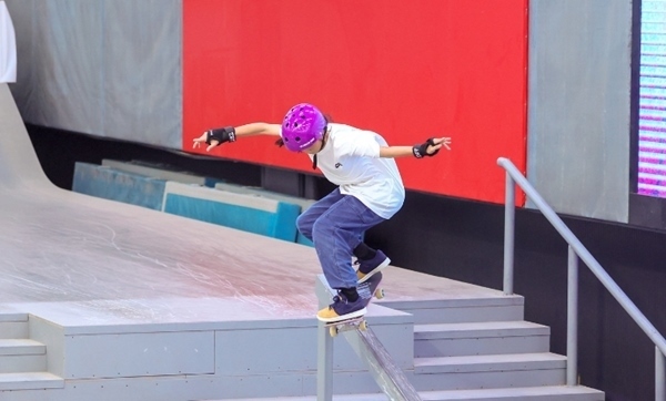 崔宸曦在比賽中。賽事組委會(huì)供圖