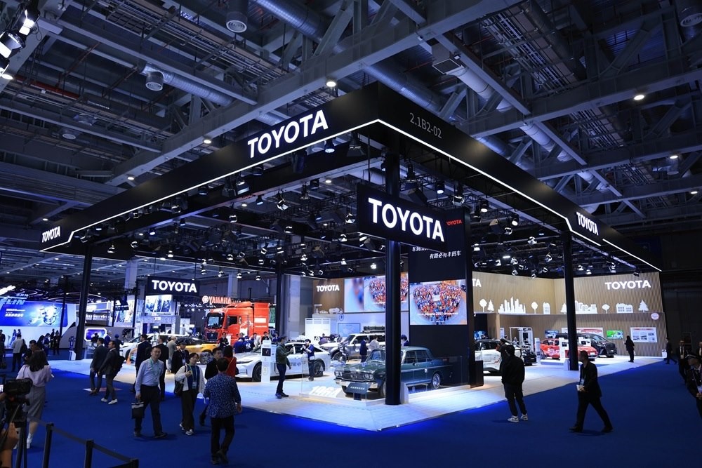 第七屆進(jìn)博會豐田展臺。人民網(wǎng)記者 車柯蒙攝