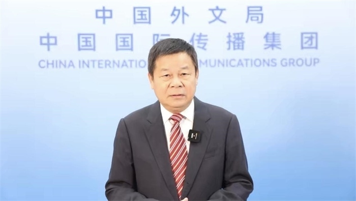 杜占元視頻致辭。主辦方供圖