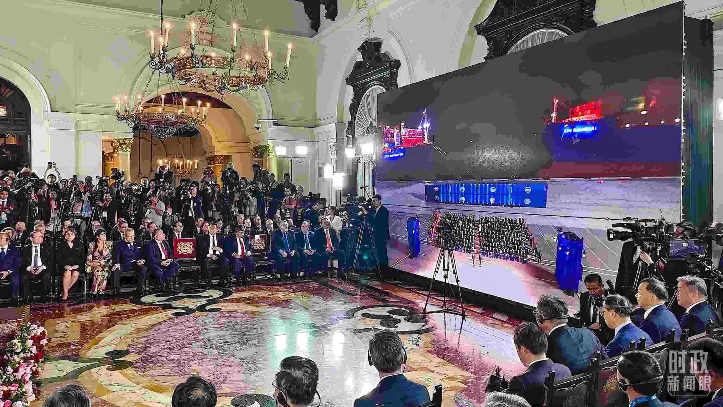 錢凱港開港儀式現(xiàn)場。（總臺央視記者韓銳拍攝）