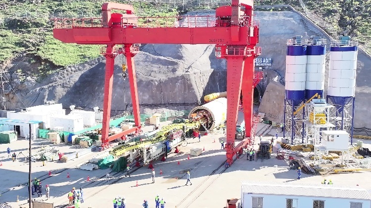 項目步進現(xiàn)場。中水電十一局供圖